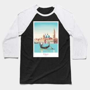 Vintage Retro Venetian Gondola Grace Baseball T-Shirt